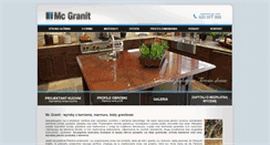 Desktop Screenshot of mcgranit.pl